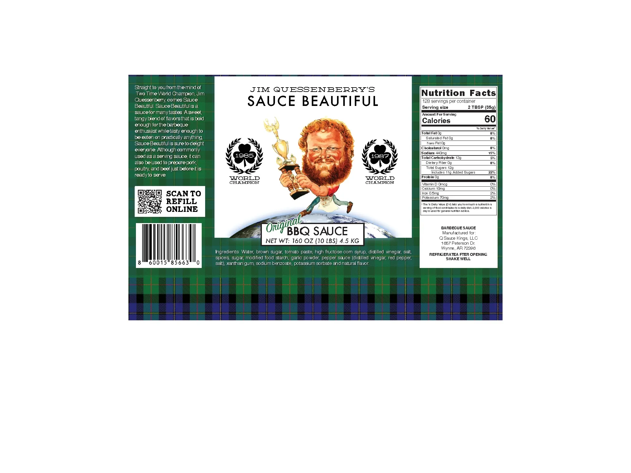 Sauce Beautiful — 160 oz Jug (Gallon)