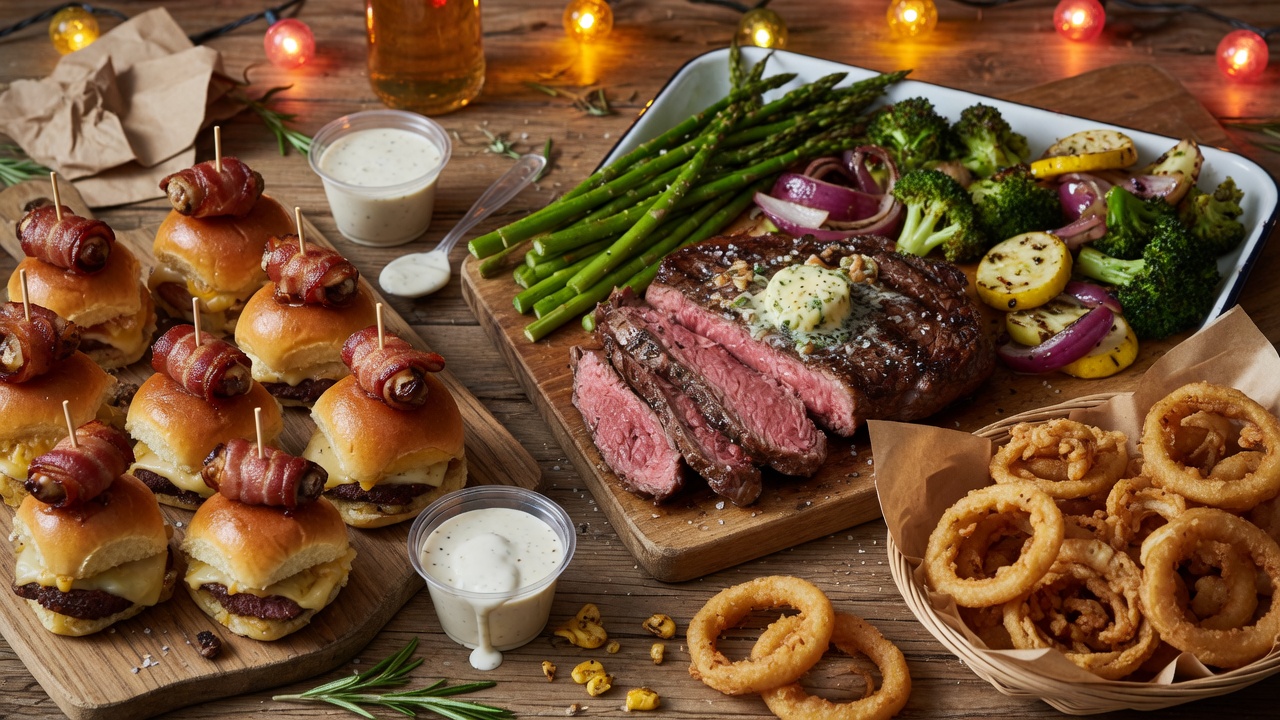 Harvest Table Dinner — catering spread
